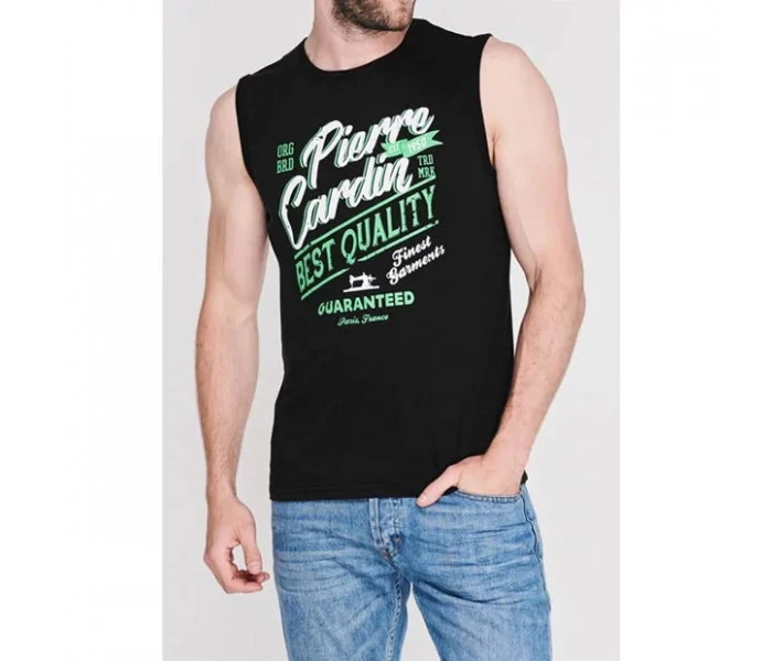 Фото - чоловічу майку Майка Pierre Cardin Graphic Vest Black L