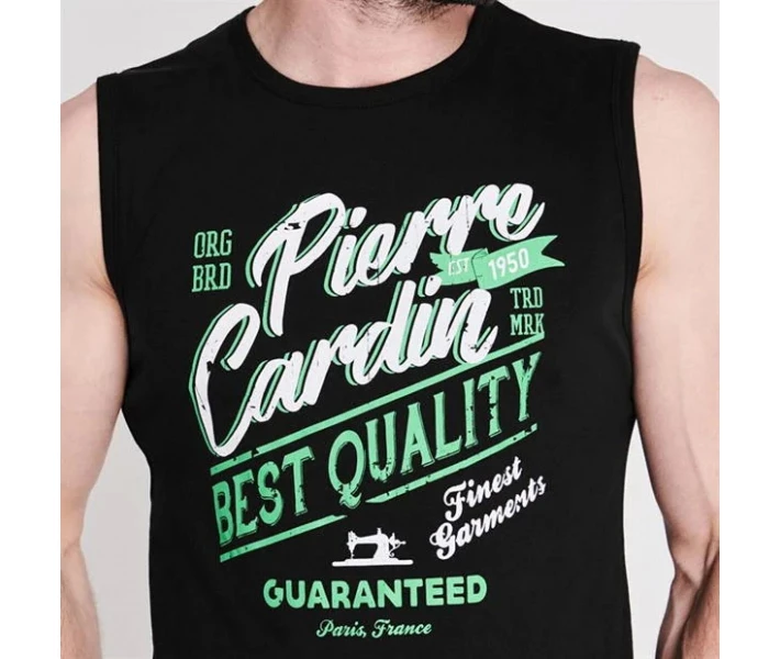 Фото - чоловічу майку Майка Pierre Cardin Graphic Vest Black L