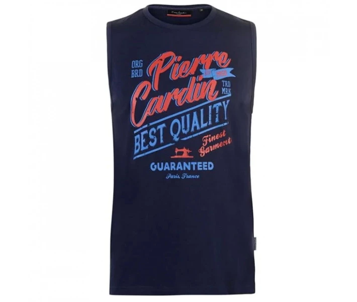 Фото - чоловічу майку Майка Pierre Cardin Graphic Vest Navy XL
