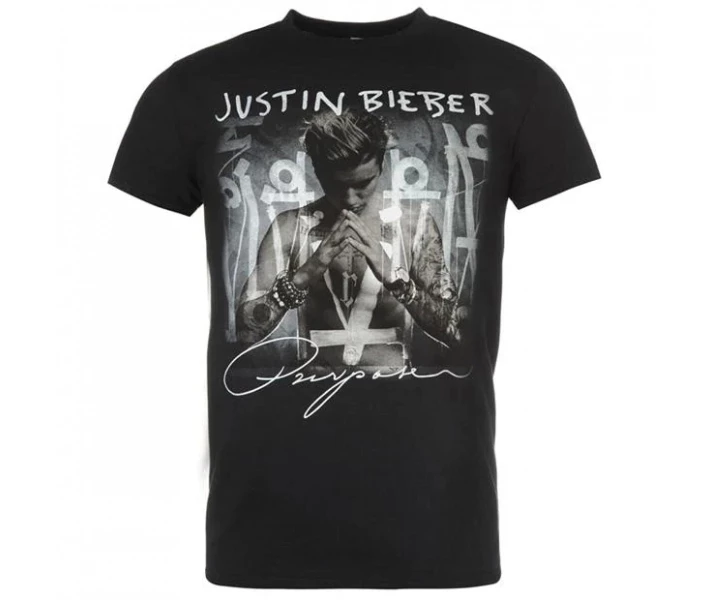 Фото - чоловічу футболку Футболка Official Justin Bieber Purpose M
