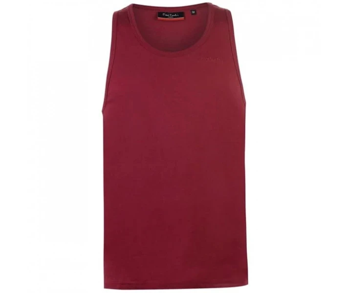 Фото - чоловічу майку Майка Pierre Cardin Plain Vest Burgundy S