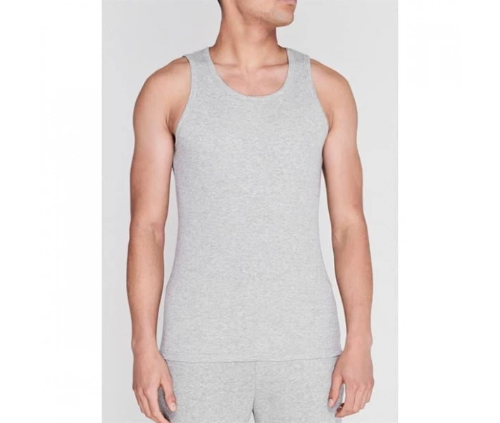 Фото - чоловічу майку Майка Lee Cooper Essential Rib Vest Grey Marl M