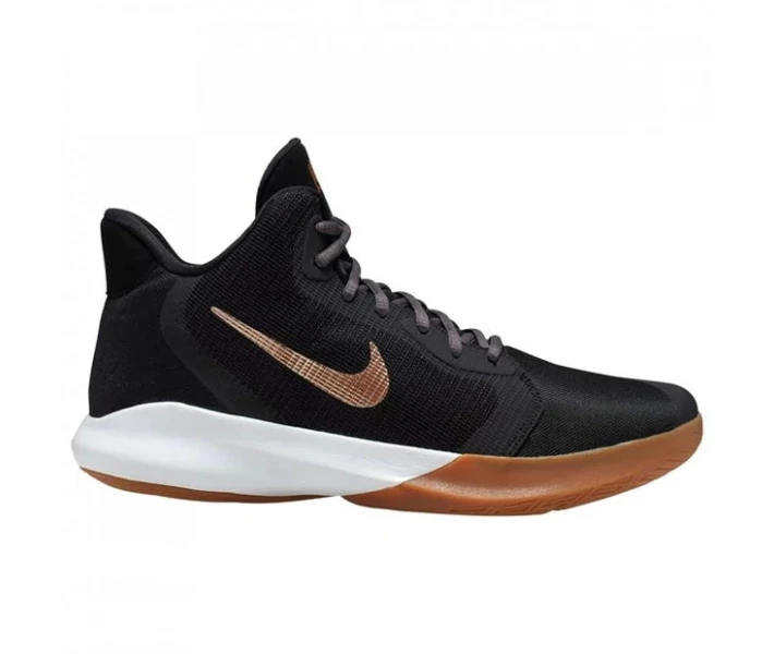 Фото - чоловічий кросівок Кросівки Nike Precision 3 Black/Bronz/Gum 42.5