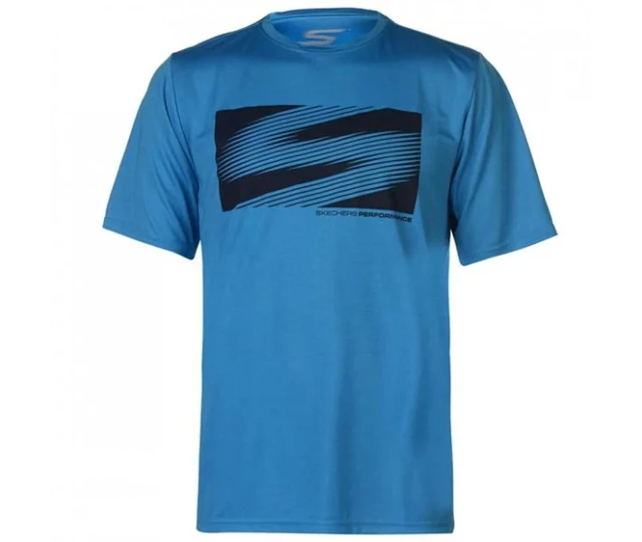 Фото - чоловічу футболку Футболка Skechers Shadow T Blue S