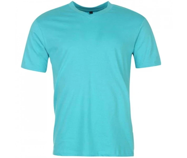 Фото - чоловічу футболку Футболка Donnay Three Pack V Neck T Shirt Wht/Aqua/GreyM XS