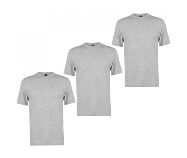Фото - чоловічу футболку Футболка Donnay 3 Pack Grey M XXL