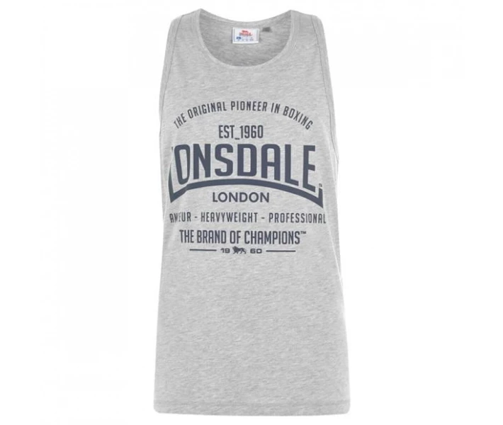 Фото - чоловічу майку Майка Lonsdale Boxing Vest Grey Marl S