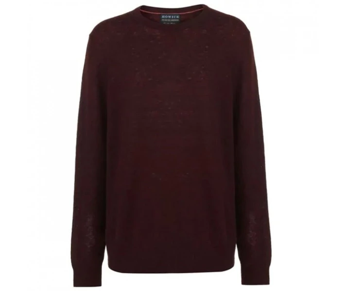 Фото - чоловічий джемпер Джемпер Howick Howick Arlington Crew Burgundy M