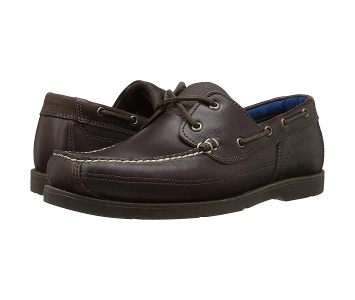 Фото - чоловічий мокасин Мокасини Timberland Piper Cove Leather Boat Shoe Dark Brown Full Grain 43.5