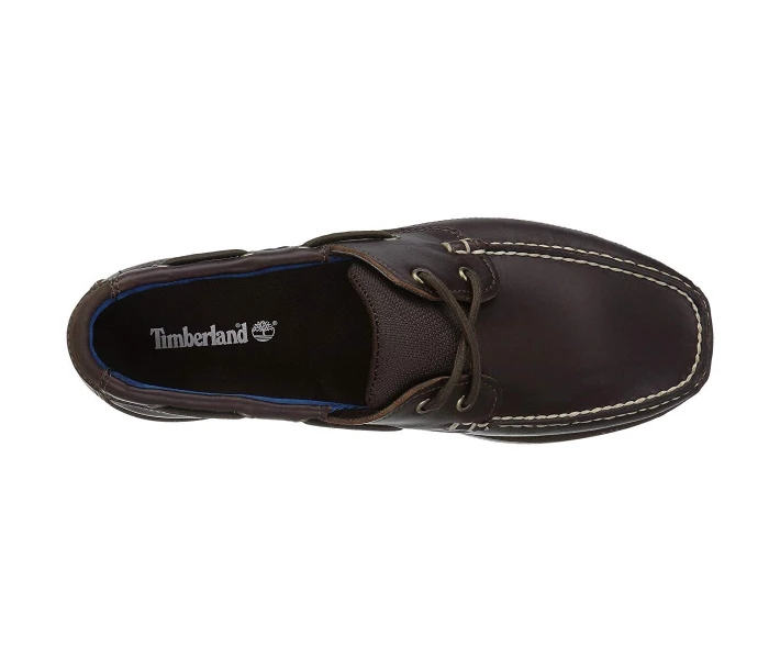 Фото - чоловічий мокасин Мокасини Timberland Piper Cove Leather Boat Shoe Dark Brown Full Grain 43.5