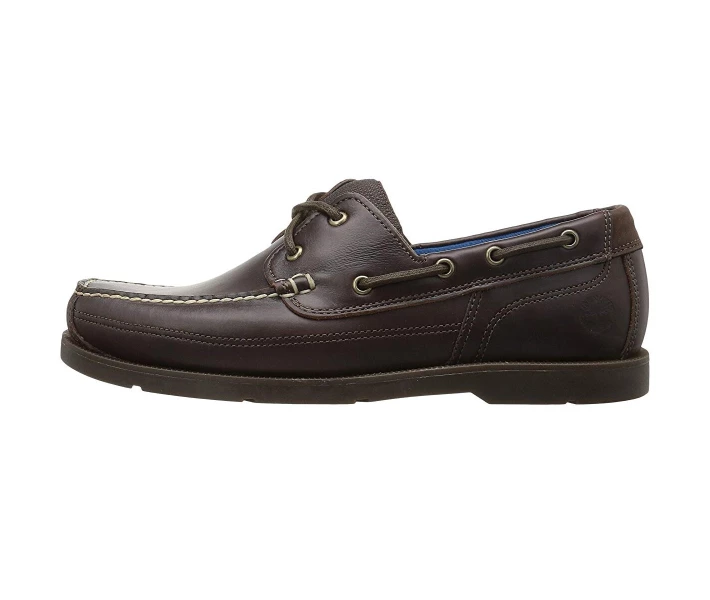 Фото - чоловічий мокасин Мокасини Timberland Piper Cove Leather Boat Shoe Dark Brown Full Grain 43.5