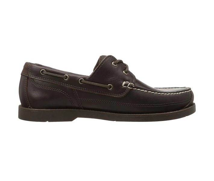 Фото - чоловічий мокасин Мокасини Timberland Piper Cove Leather Boat Shoe Dark Brown Full Grain 43.5
