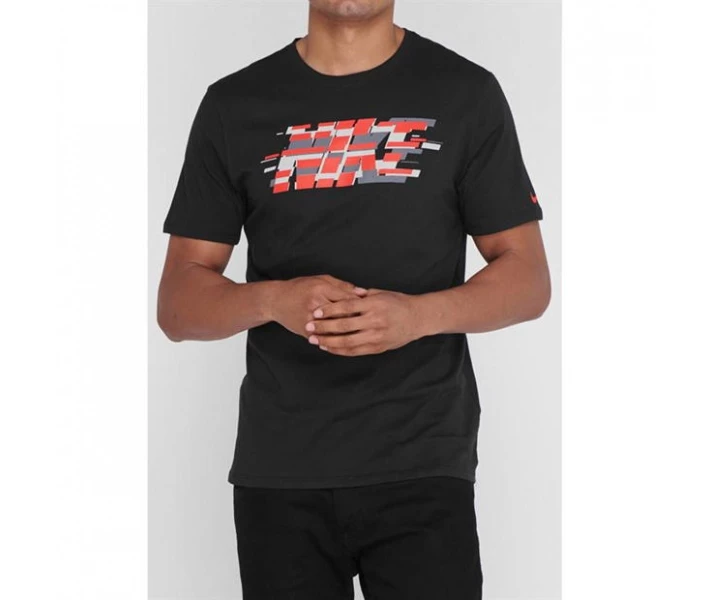 Фото - чоловічу футболку Футболка Nike Distorted QT T-Shirt Black L