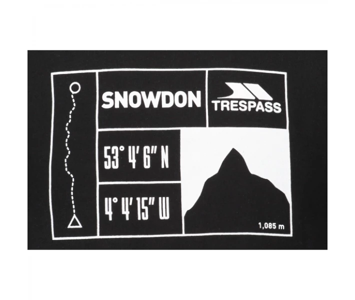 Фото - чоловічу футболку Футболка TRESPASS SNOWDON BLACK L