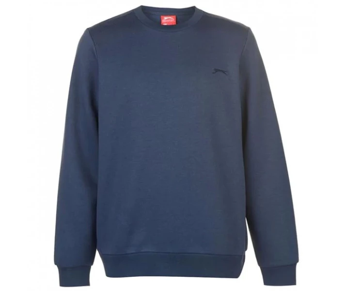 Фото - чоловіче худі Худі Slazenger SL Fleece Crew Sweater Steel Blue 1X