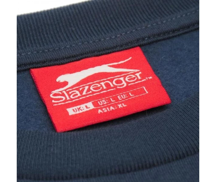 Фото - чоловіче худі Худі Slazenger SL Fleece Crew Sweater Steel Blue 1X