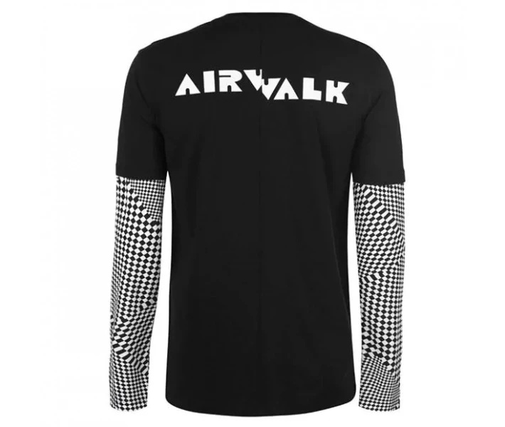 Фото - чоловічу футболку Футболка Airwalk Check Layer Black L