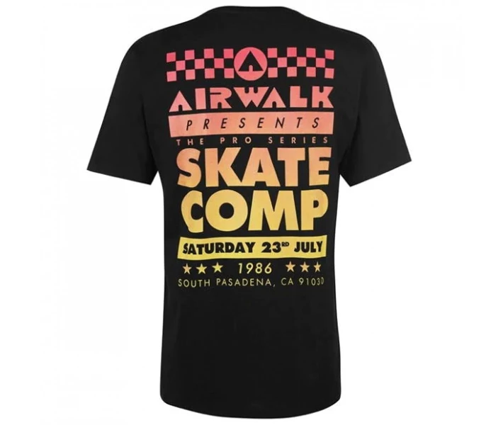 Фото - чоловічу футболку Футболка Airwalk Competition Graphic Black L