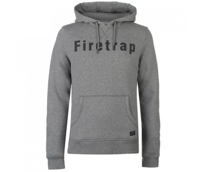 Фото - чоловіче худі Худі Firetrap Graphic OTH Grey Marl S