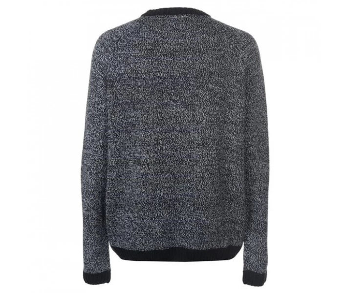 Фото - чоловічий джемпер Джемпер Lee Cooper Contrast Crew Neck Knit Black / White XL