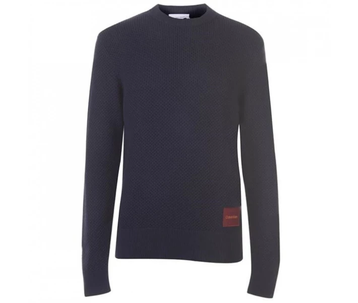 Фото - чоловіче худі Худі Calvin Klein Structured Crew Sweater Sky Captain M
