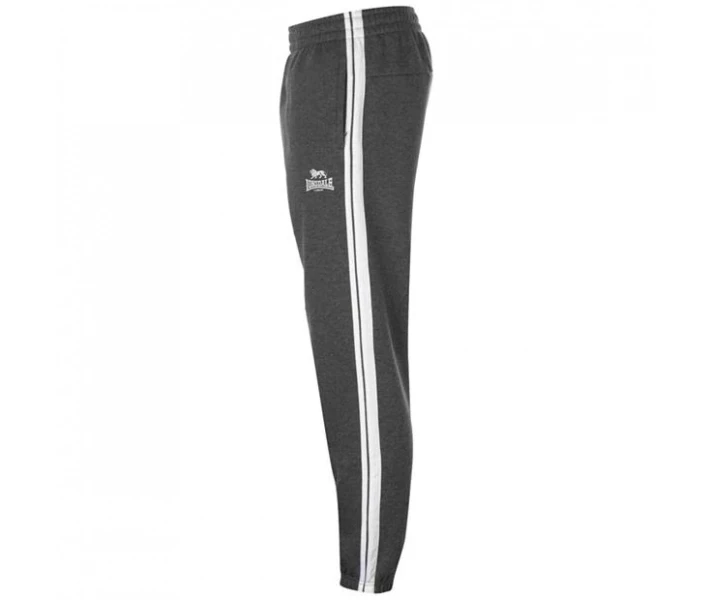 Фото - чоловічі спортивні штани Спортивні штани Lonsdale 2 Stripe Charcoal / White L
