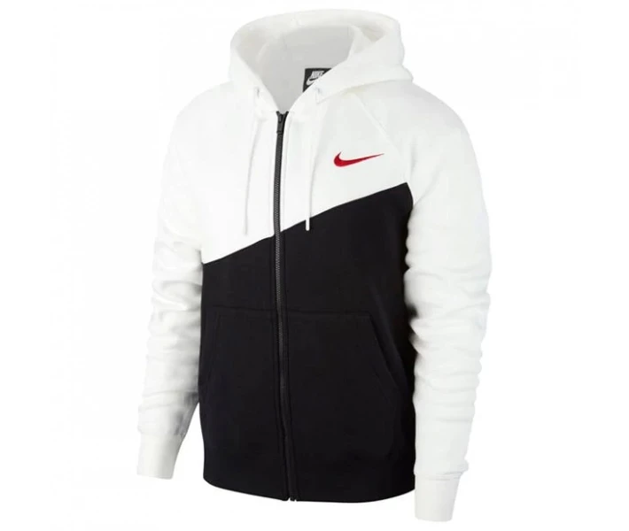 Фото - чоловіче худі Худі Nike HBR SwooshHoodSn94 Black / White XL