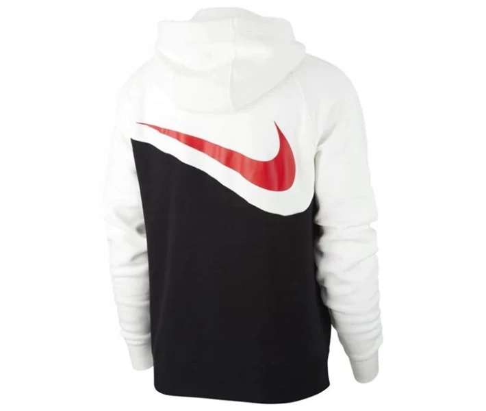 Фото - чоловіче худі Худі Nike HBR SwooshHoodSn94 Black / White XL