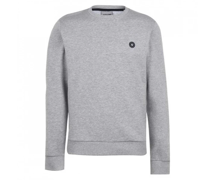 Фото - чоловічий джемпер Джемпер Jack and Jones Crew Andres Sweater Lt Grey Mel XS