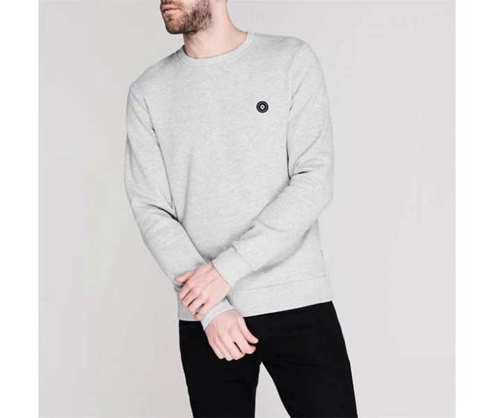 Фото - чоловічий джемпер Джемпер Jack and Jones Crew Andres Sweater Lt Grey Mel L