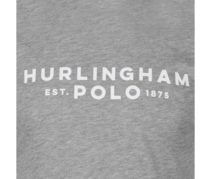 Фото - чоловічу футболку Футболка Hurlingham Polo 1875 Essential Graphic Grey Marl S