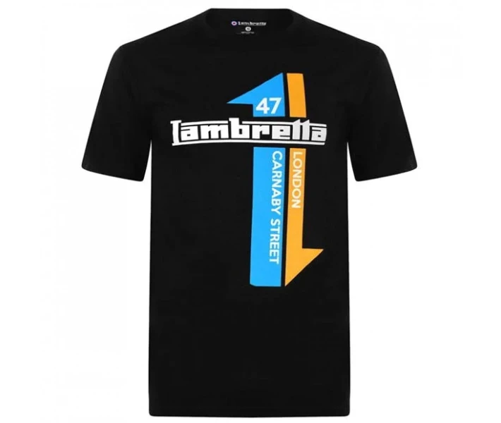 Фото - чоловічу футболку Футболка Lambretta GraphicTee Snr03BX99 Black S