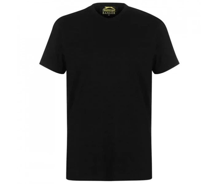 Фото - чоловічу футболку Футболка Slazenger Banger Plain Black XXL