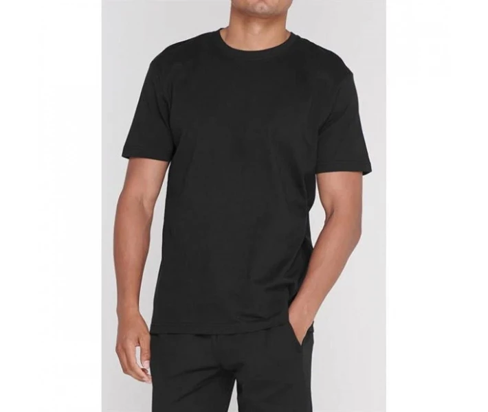 Фото - чоловічу футболку Футболка Slazenger Banger Plain Black XXL