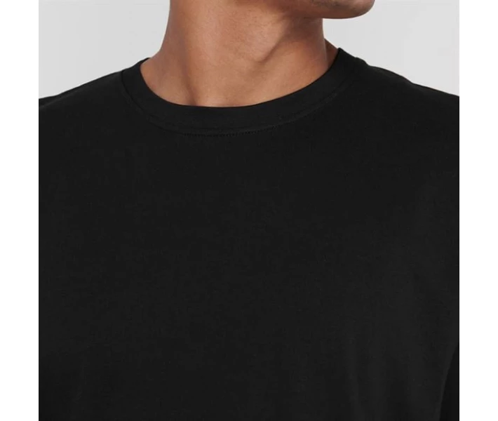 Фото - чоловічу футболку Футболка Slazenger Banger Plain Black XXL