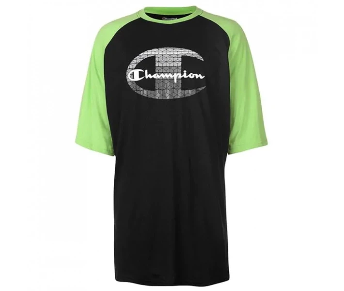 Фото - чоловічу футболку Футболка Champion Raglan Sleeve Black 2XL Tall