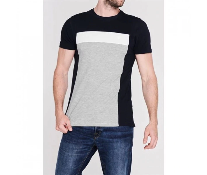 Фото - чоловічу футболку Футболка Soviet Chest Stripe Grey/Navy M