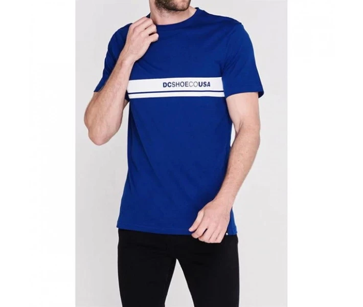 Фото - чоловічу футболку Футболка DC Block Colour Sleeve Blue XL