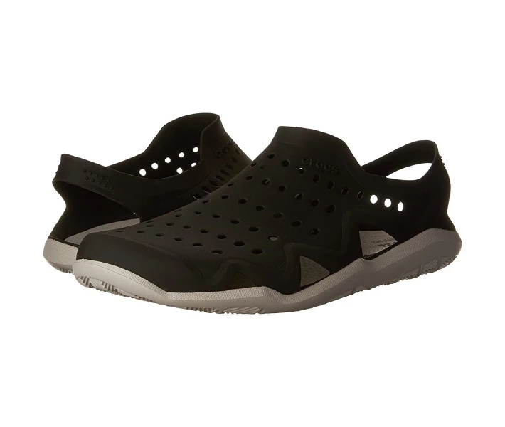 Фото - чоловічий аквашуз Акваобувь Crocs Swiftwater Wave Black/Grey 39