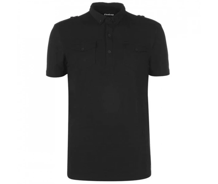 Фото - чоловіче поло Поло Firetrap Double Pocket Men's Black M