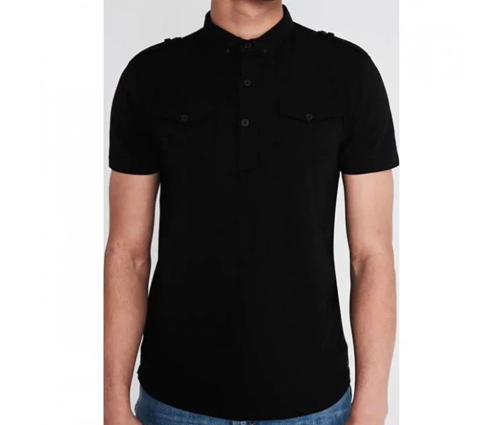 Фото - чоловіче поло Поло Firetrap Double Pocket Men's Black M