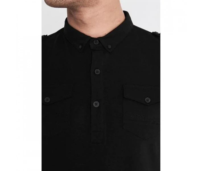 Фото - чоловіче поло Поло Firetrap Double Pocket Men's Black M