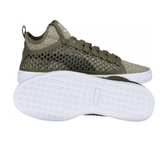 Фото - чоловічий кросівок Кросівки PUMA BASKET CLASSIC NETFIT 36424903 OLIVE NIGHT/PUMA
 WHITE 44