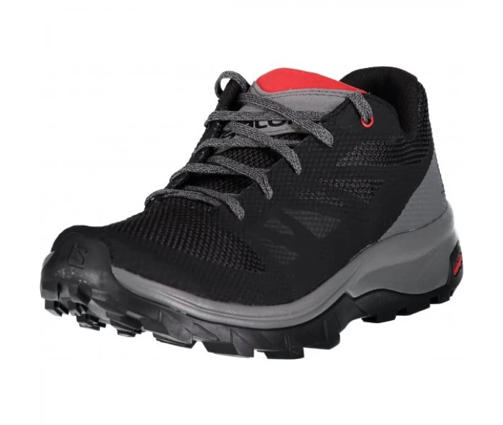 Фото - чоловічий кросівок Кросівки SALOMON OUTLINE L40477500 BLACK/QUIET
 SHADE/HIGH RISK RED 44.6