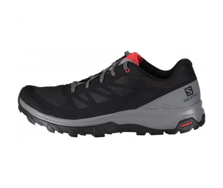 Фото - чоловічий кросівок Кросівки SALOMON OUTLINE L40477500 BLACK/QUIET
 SHADE/HIGH RISK RED 44.6