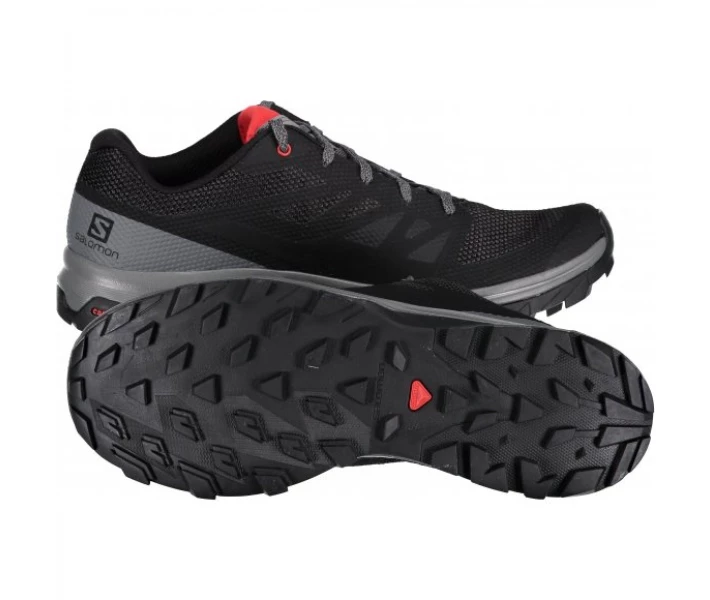 Фото - чоловічий кросівок Кросівки SALOMON OUTLINE L40477500 BLACK/QUIET
 SHADE/HIGH RISK RED 44.6
