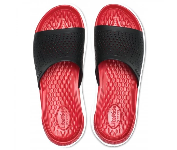 Фото - чоловічий шльопанець Шльопанці CROCS LITERIDE SLIDE 205183-066 BLACK/WHITE 42