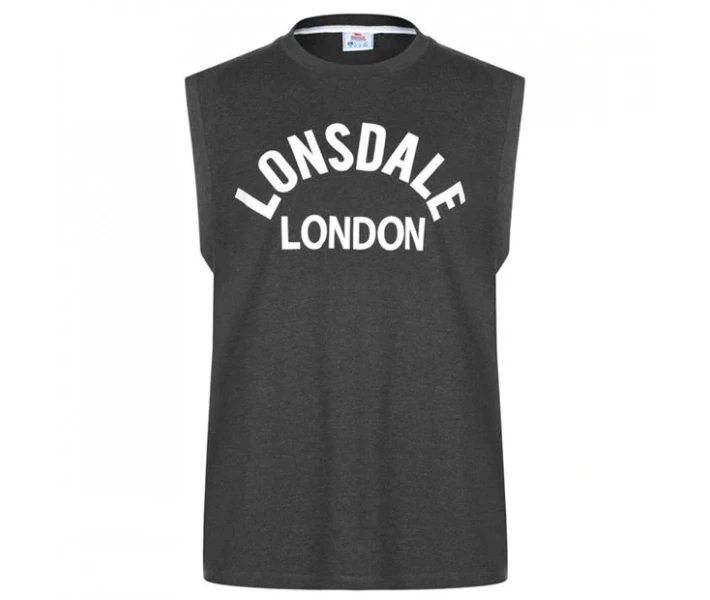 Фото - чоловічу майку Майка Lonsdale Box Tank Vest Charcoal XL