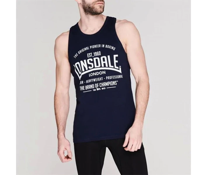 Фото - чоловічу майку Майка Lonsdale Boxing Vest Navy XXXL