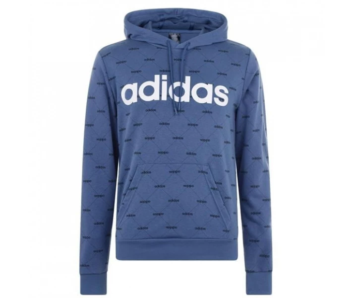 Фото - чоловіче худі Худі adidas Linear AOP Hood 94 Blue / Wht / Blk S